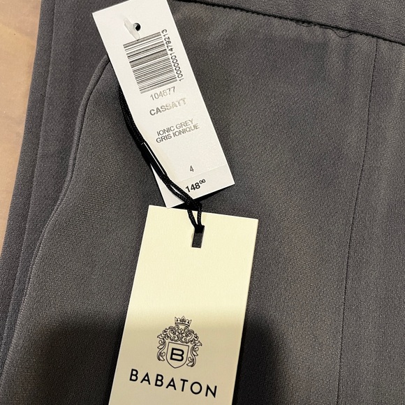 NWT Gray Babaton Cassatt Pants Size 4 - Picture 7 of 7